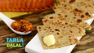 Gobi Paratha  Punjabi Gobi Paratha Stuffed Cauliflower Indian Bread Recipe by Tarla Dalal [upl. by Sivam884]