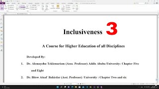 inclusiveness chapter 3 part 1 for freshman course students [upl. by Neyugn958]