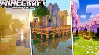 Top 7 NEW BEST Ultra Realistic Shaders Minecraft Bedrock 120 Android Windows 10 iOS [upl. by Nnairek]