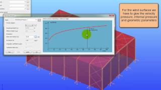 ConSteel 60  Automatic wind load generation [upl. by Iliam]