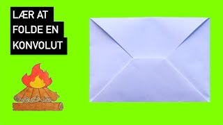 Hvordan folder man en konvolut i papir  Origami [upl. by Fotinas]