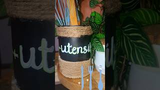 How to make diy kitchen utensils holder  shorts viralvideo trending blessedbeginning1989 [upl. by Osbourn]