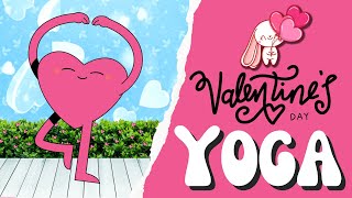 Valentines Day Yoga  Claming Yoga For Kids  Kids Yoga  Valentined Day Brain Break [upl. by Mansoor]