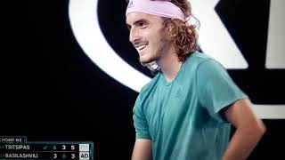 Tsitsipas gets angry [upl. by Cotsen]