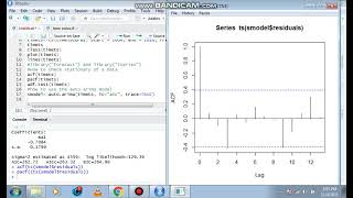 How to run Time series ARIMA model in R [upl. by Klute]