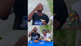 Hot beans amp bread challenge😂😂 tizzmantv shots viralvideo [upl. by Teerpnam]