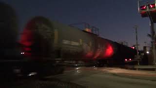 BNSF 8246 Leads EB Mixed Freight with H1 Dash 9 and NS Power Olathe KS 11924 [upl. by Eilah]