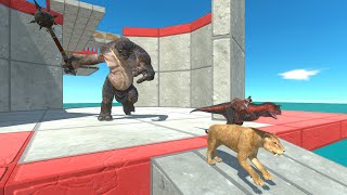 Try To Escape From Giant Troll To Rescue Brachiosaurus  Animal Revolt Battle Simulator [upl. by Tebasile482]