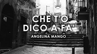 Angelina Mango  Che to dico a fa LyricsTestoLetra [upl. by Kovacs]