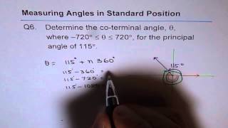 Find CoTerminal Angle in Given Domain [upl. by Irakuy]