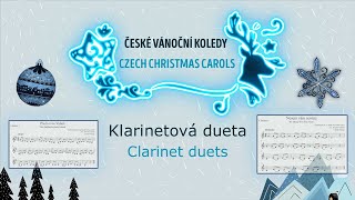 České vánoční koledy  Czech Christmas Carols  For 2 Clarinets  Clarinet acCompany [upl. by Vargas]