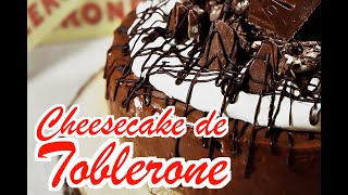 Como hacer un CHEESECAKE de TOBLERONE  Tarta de Queso  Sin Horno y Sin Gelatina😍😜 [upl. by Lleihsad]