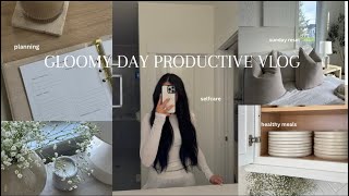 PRODUCTIVE DIML VLOG  aesthetic  selfcare  planning  healthy meals  home reset [upl. by Borries]