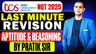 TCS Free NQT 2025 Last Minute Revision  Aptitude amp Reasoning [upl. by Eerol]