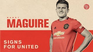 Harry Maguire Signs For United  Manchester United [upl. by Renae]