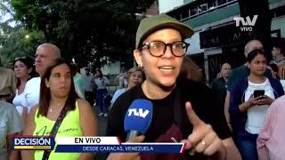 PROTESTA CIUDADANA Electores exigen cierre de centro de votación en Caracas  Decisión 2024 TVV [upl. by Wertheimer]