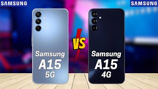 Samsung A15 5G vs Samsung A15 4G [upl. by Cleve]