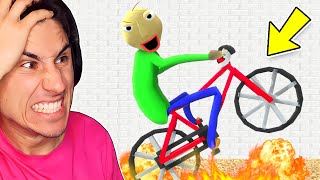 Baldi Ran Me Over WITH A BIKE  Baldis Basics [upl. by Nytsua]