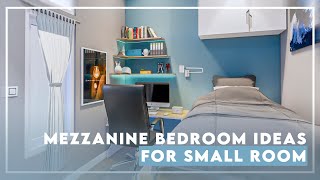 Mezzanine bedroom design  3x25 Meters Bedroom Decorating Ideas For Small Room [upl. by Nlocnil]