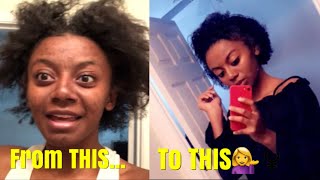 I texturized my natural 4c hair How I style my texturized hair [upl. by Luapleahcim]