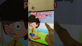 Half screen dark problem problemsolving ledtv mitv lifehacktricks techhacks [upl. by Eerazed]