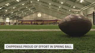 Central Michigan football gets valuable reps in spring ball [upl. by Ayouqes]