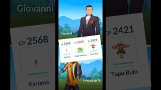 Using 3x Grass Team Against Giovanni amp Won pokemongo [upl. by Solrak]