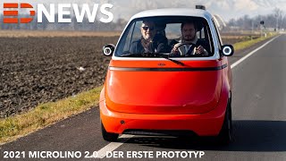 2021 Microlino 20  der erste Prototyp und weitere Infos  Electric Drive News [upl. by Branca]