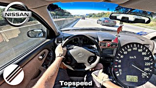 Nissan Maxima QX 30 V6 Manual Top Speed Drive on German Autobahn🏎 [upl. by Sopher]