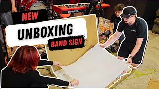 Unboxing Our Epic New Band Sign 🎸  Burn the Jukebox [upl. by Letha]