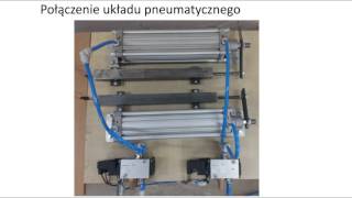 Synchronizacja siłowników pneumatycznych Synchronisation of pneumatic actuators [upl. by Ancelin]