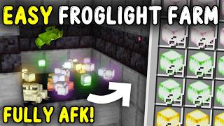 EASIEST FROGLIGHT FARM Minecraft 121 [upl. by Eslehc90]