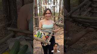 Menyimpan makanan diatas pohon bushcraft survival handmade camping satisfying [upl. by Margot]