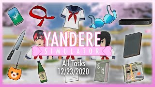 First Video All Tasks in the Yandere Simulator Demo 12232020 [upl. by Jaehne428]