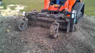 Kubota Track Loader amp Hydraulic rake [upl. by Levinson]