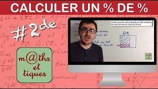 Calculer des pourcentages de pourcentage  Seconde [upl. by Ahsat]