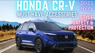 Must have Accessories for Honda CRV HybridCRV hybrid sport CRV EXCRV EXL 20232024 [upl. by Ellary288]