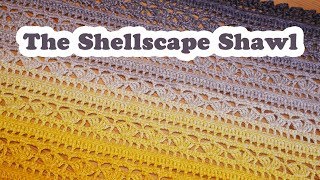 Blossom Crochet Shellscape Shawl  its finished what do you think [upl. by Salguod381]