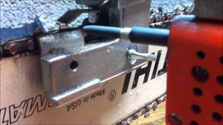 How to sharpen a chainsaw with a Granberg grinder [upl. by Mia380]