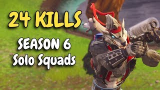 24 KILLS  SOLO SQUAD in Season 6 [upl. by Deeanne]