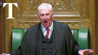 MP shouts quotBring back Bercowquot at Sir Lindsay Hoyle during Gaza debate [upl. by Berns374]