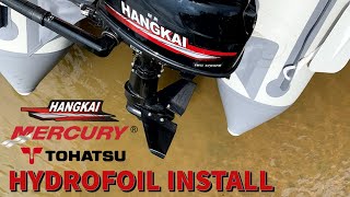 Installing a Hydrofoil on an Outboard [upl. by Aitsirk424]