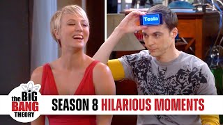 Season 8 Hilarious Moments  The Big Bang Theory [upl. by Tiossem]