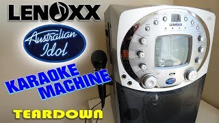 Lenoxx Australian Idol Karaoke Machine KR13A disassembly and restoration [upl. by Atsirtal]