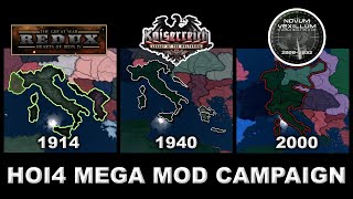 HOI4 Italian Empire Mega Mod Campaign 19102007 Great War Redux Kaiserreich Novum Vexillum [upl. by Prospero88]