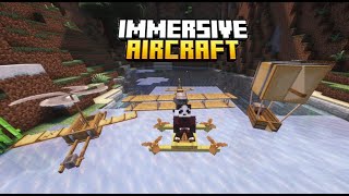 REVIEW MOD Immersive Aircraft  AIR TRANSPORT IS BEING PREPARED FOR MINECRAF [upl. by Eicrad]