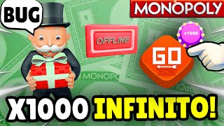 TRUCCO e BUG OFFLINE SPIEGATO per il x1000 INFINITO GRATISMonopoly GO ITA [upl. by Joash]