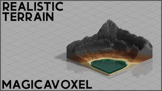 MagicaVoxel Tutorials EP2 Step by Step Guide on Realistic Terrain in MagicaVoxel [upl. by Narik246]