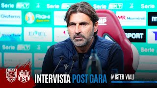 INTERVISTA  mister Viali post ReggianaSassuolo [upl. by Bo]