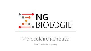 Moleculaire genetica  RNAi  VWO [upl. by Cassandre]